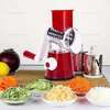 New Vegetable Cutter & Slicer Manual Kitchen Cheese Chopper Machine With 3 Sharp Drums Multifunctional Garlic Potato Shredder For Easy Food Preparation