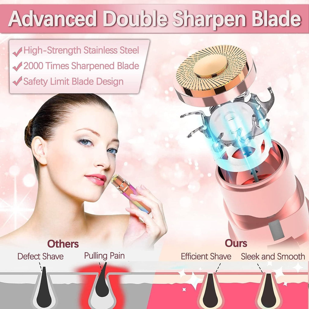 Flawless 2-in-1 USB Rechargeable Eyebrow Trimmer & Shaver (HX-203B)