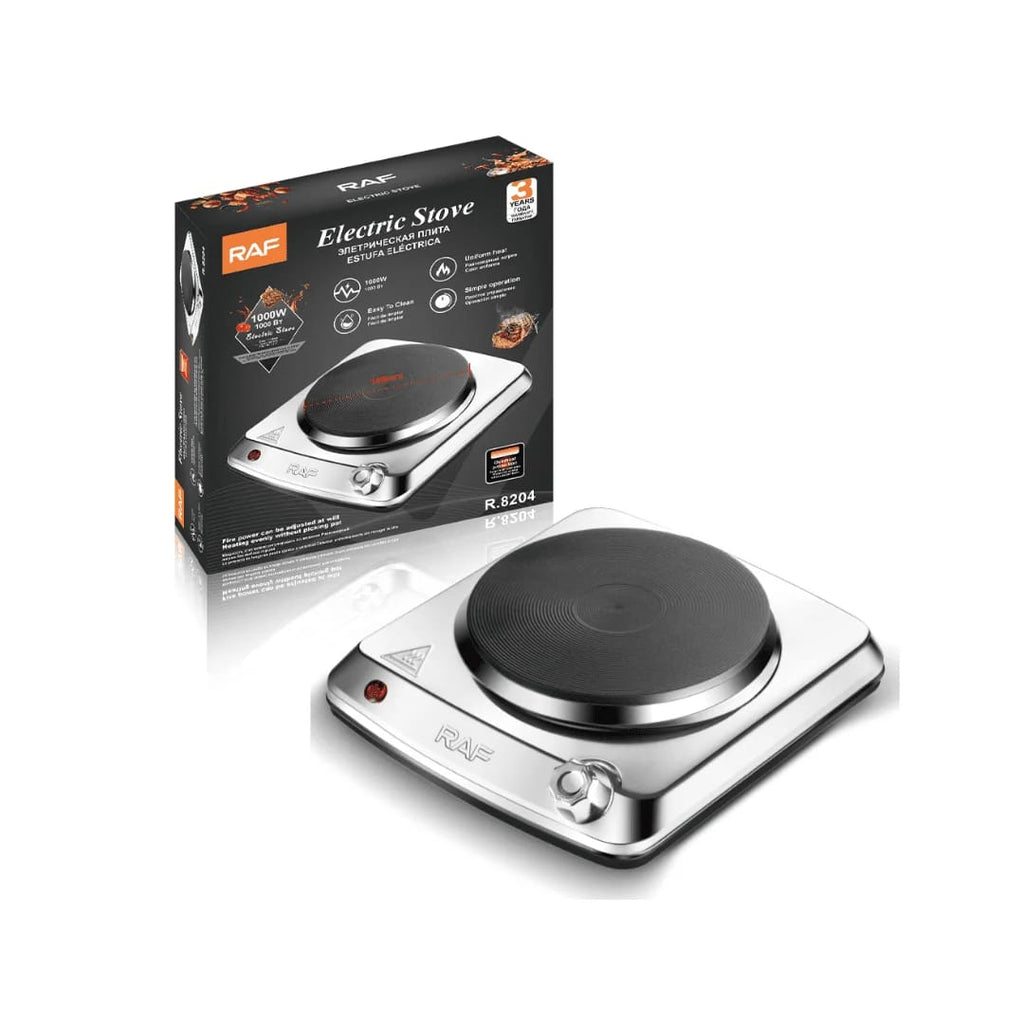 Electric Stove with Independent Controls, Overheat Protection, and Easy-to-Clean Design - double