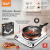 Electric Stove with Independent Controls, Overheat Protection, and Easy-to-Clean Design - double