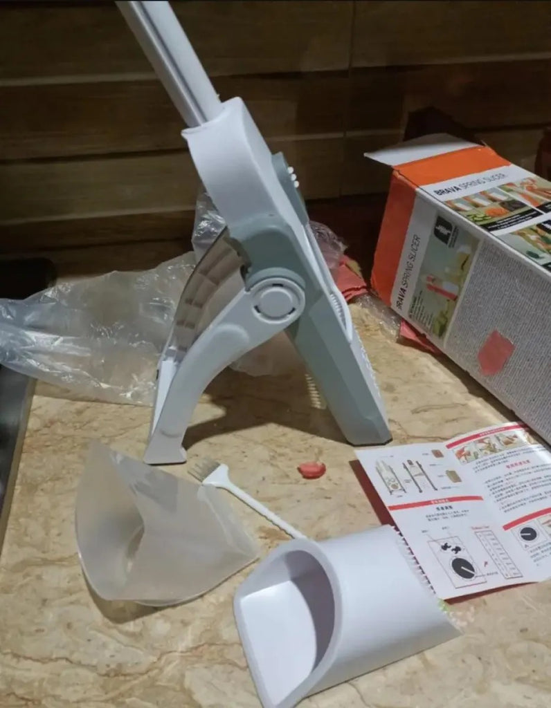 Mandoline Slicer | Safe Adjustable Vegetable Cutter | Multi‑Purpose Kitchen Chopper & Manual Grater