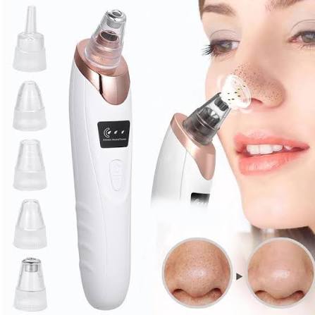 Electric Blackhead Remover | Vacuum Acne & Pore Cleaner | 5 Heads Suction Machine | Skin Care & Exfoliating Tool