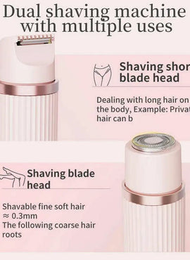 2-in-1 Dual Head Shaver & Electric Trimmer for Women - High Quality