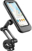Waterproof Bike Phone Mount - 360° Rotatable Motorcycle & Bicycle Mobile Holder - Adjustable Touch Screen Handlebar Phone Support for All Bikes