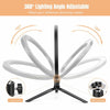 Multi Position Ring Light Dual Mobile Clip Ring Light, Live Broadcasting Bracket Fill Selfie Ring Light Phone Clamp Fill Lights Supplies Stabilizer Clip Phone Bracket