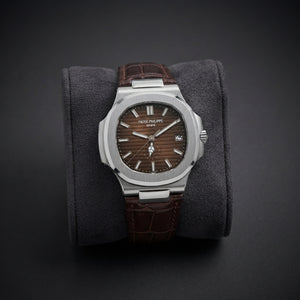 Patek Philippe Inspired Leather Strap Watch - Timepiece Accessory Designed For Wrist Timekeeping And Daily Fashion Routine - black strap