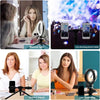 Multi Position Ring Light Dual Mobile Clip Ring Light, Live Broadcasting Bracket Fill Selfie Ring Light Phone Clamp Fill Lights Supplies Stabilizer Clip Phone Bracket