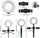 Multi Position Ring Light Dual Mobile Clip Ring Light, Live Broadcasting Bracket Fill Selfie Ring Light Phone Clamp Fill Lights Supplies Stabilizer Clip Phone Bracket