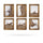 Set of 6 Premium Wall Art Photo Tiles – Modern Home Decor Sets 8x11