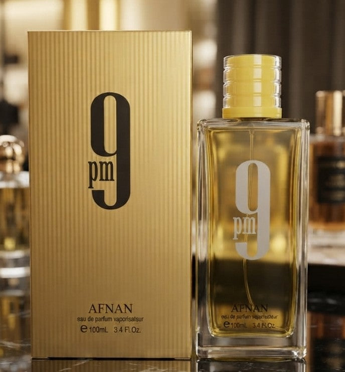 Afnan 9 PM Rebel Gold Edition Eau De Parfum For Men And Women - Personal Care Accessory Designed For Fragrance Enhancement - 100ML