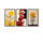 Set of 3 Premium Wall Art Photo Tiles – Home Decor Accessory Designed For Interior Styling And Daily Living Space Routine - Size: 8x11