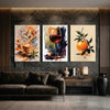 Set of 3 Premium Wall Art Photo Tiles – Home Decor Accessory Designed For Interior Styling And Daily Living Space Routine - Size: 8x11