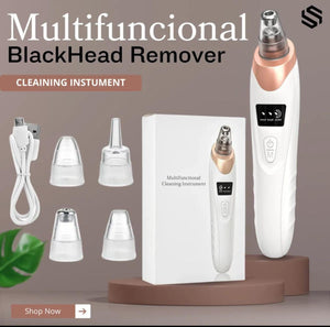 Electric Blackhead Remover | Vacuum Acne & Pore Cleaner | 5 Heads Suction Machine | Skin Care & Exfoliating Tool