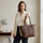 Brown Rexine Tote Bag for Girls School Office Use