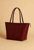 Brown Rexine Tote Bag for Girls School Office Use