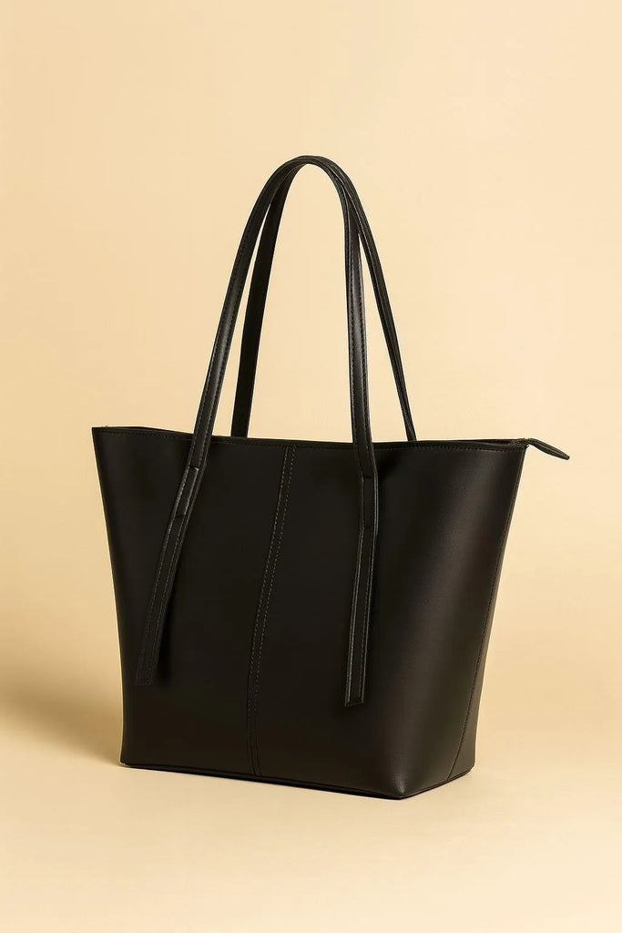 Brown Rexine Tote Bag for Girls School Office Use