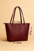 Brown Rexine Tote Bag for Girls School Office Use
