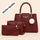 Green Leather 3Pcs Women Handbag Set